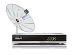 antena parabolica 4 pontos
